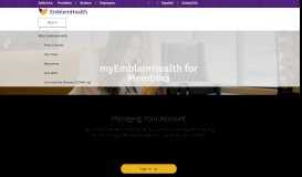 
							         Sign in or Register for myEmblemHealth | EmblemHealth								  
							    