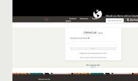 
							         Sign In | Oracle Cloud								  
							    