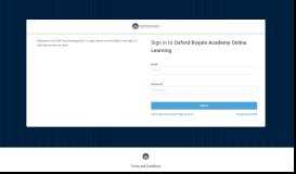 
							         Sign in | Oxford Royale Academy Online Learning								  
							    