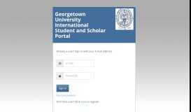 
							         Sign In Page for International Student Portal								  
							    