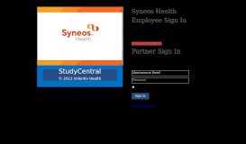 
							         Sign In Page - Syneos Employee Sign In - Syneos Health								  
							    