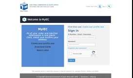 
							         Sign in - Public Website Online - IEC								  
							    