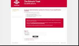 
							         Sign in | Qualifications | The Prince's Trust								  
							    