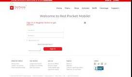 
							         Sign in - Red Pocket Mobile								  
							    