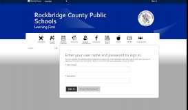 
							         Sign In - Rockbridge County Schools								  
							    