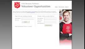 
							         Sign In - Salvation Army Volunteer Opportunities								  
							    