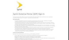 
							         Sign in - Sprint								  
							    