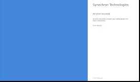 
							         Sign In - Synechron								  
							    