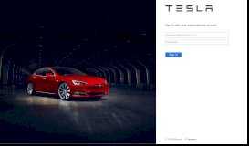 
							         Sign In - Tesla								  
							    