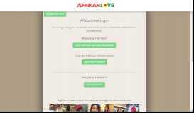 
							         Sign in to AfricanLove.com - AfricanLove login								  
							    