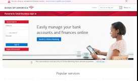 
							         Sign in to Bank of America Online & Mobile Banking to Manage Your ...								  
							    