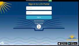 
							         Sign in to LCS Portal - Classlink								  
							    