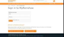 
							         Sign in to MyRenishaw								  
							    