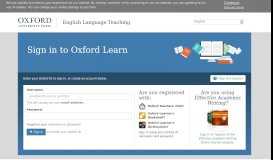 
							         Sign in to Oxford Learn | Oxford Learn								  
							    