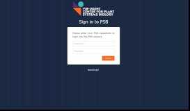 
							         Sign in to PSB								  
							    