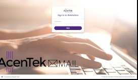 
							         Sign in to WebAdmin - AcenTek Webmail								  
							    