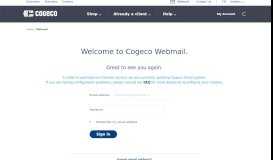 
							         Sign in to Webmail | High Speed Internet | Cogeco Ontario - My Cogeco								  
							    