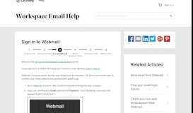 
							         Sign in to Webmail | Workspace Email - GoDaddy Help GB								  
							    