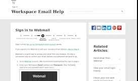 
							         Sign in to Webmail | Workspace Email - GoDaddy Help IN								  
							    