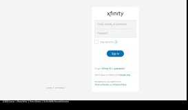 
							         Sign in to Xfinity								  
							    