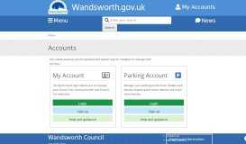 
							         Sign in to your account | Wandsworth Council								  
							    