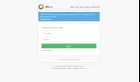 
							         Sign in to your Litmus account								  
							    