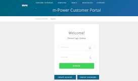 
							         Sign in to your mrc Customer Portal - m-Power								  
							    