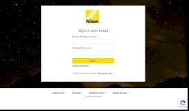 
							         Sign In to Your Nikon Account								  
							    