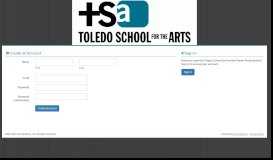 
							         Sign In - Toledo School for the Arts								  
							    