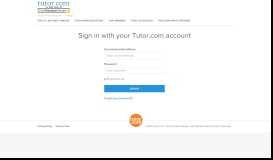 
							         Sign In - Tutor.com								  
							    