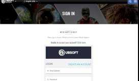 
							         Sign In - Ubisoft Support								  
							    