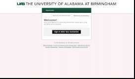 
							         Sign In - University of Alabama at Birmingham Scholarships								  
							    