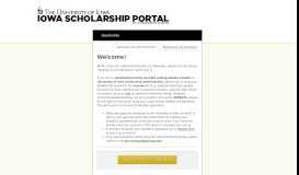 
							         Sign In - University of Iowa Scholarships - Iowa Scholarship Portal								  
							    