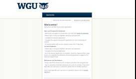 
							         Sign In - Western Governors University Scholarship Application								  
							    