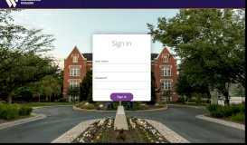 
							         Sign In - Westminster Student Application - Westminster College								  
							    