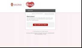 
							         Sign In - Wisconsin Scholarship Hub (WiSH)								  
							    