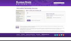 
							         Sign in with your K-State eID - Kansas State University								  
							    