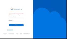
							         Sign In - Workday Community								  
							    