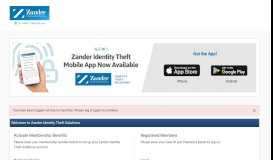
							         Sign In - Zander Identity Theft Solutions								  
							    