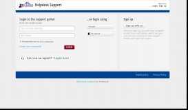 
							         Sign into : Helpdesk Support - Login to the support portal								  
							    