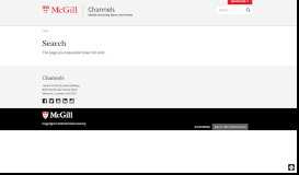 
							         Sign into McGill's Office 365 portal | Channels - McGill University								  
							    