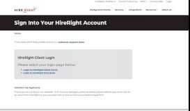 
							         Sign Into Your HireRight Account | HireRight APAC								  
							    