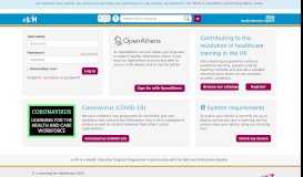 
							         Sign On with OpenAthens - e-LfH Hub - e-Learning for Healthcare								  
							    