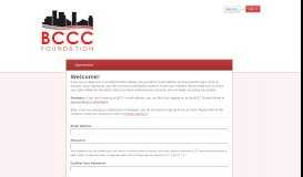 
							         Sign Up - Baltimore City Community College Foundation								  
							    