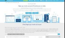
							         Sign up create account Freelancers or Jobs Online - Truelancer								  
							    