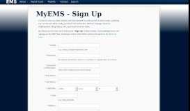 
							         Sign Up - EMS Payroll								  
							    