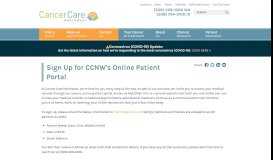 
							         Sign Up for CCNW's Online Patient Portal > Cancer Care Northwest								  
							    