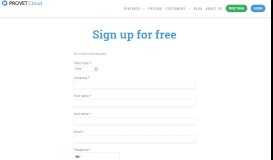 
							         Sign up for free | Provet Cloud								  
							    