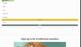 
							         Sign-up for rescue group membership - PetRescue								  
							    
