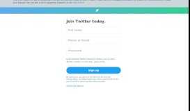 
							         Sign up for Twitter								  
							    